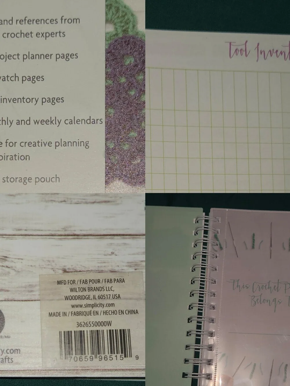 Boye 12 Month Planner Crochet Crafts Projects